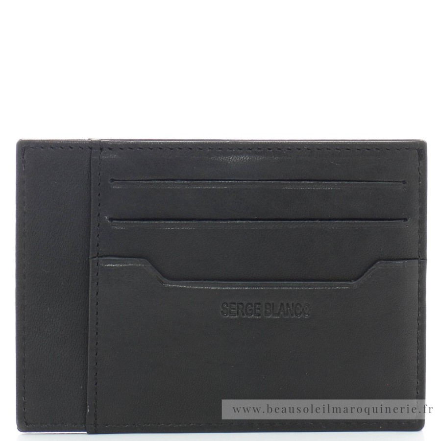 Serge Blanco Porte-Cartes Homme Anchorage En Cuir | Porte-Cartes Homme