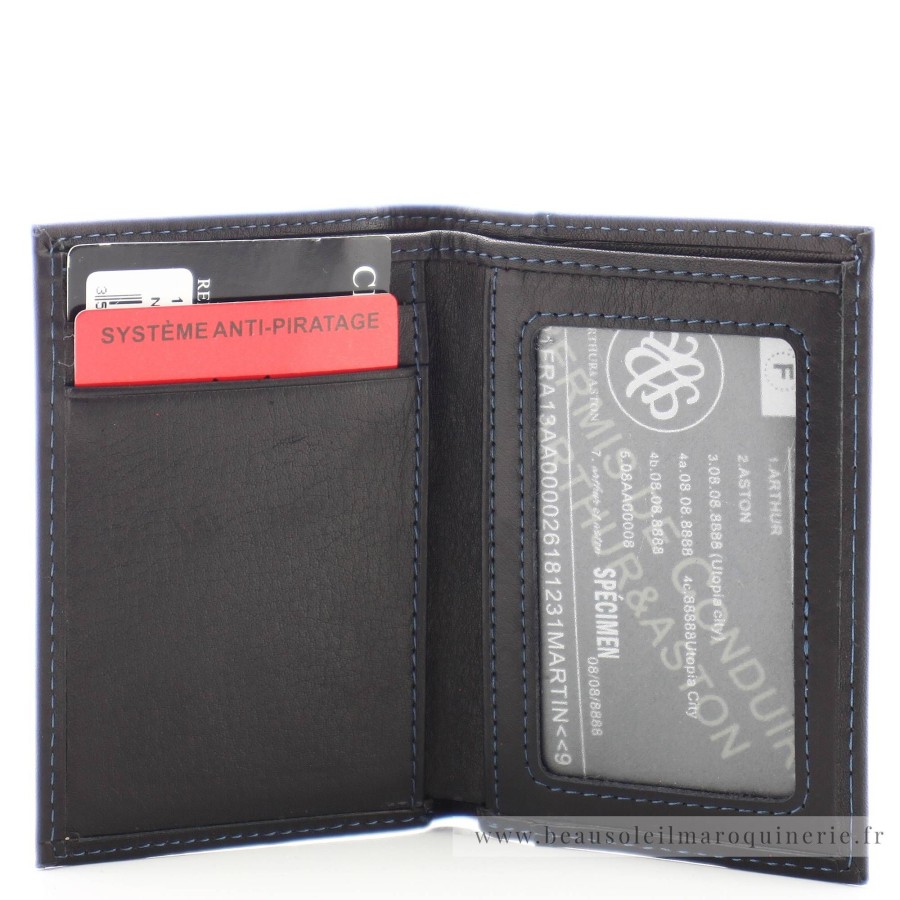 Arthur Aston Porte-Cartes Cuir Plonge Pablo | Porte-Cartes Homme