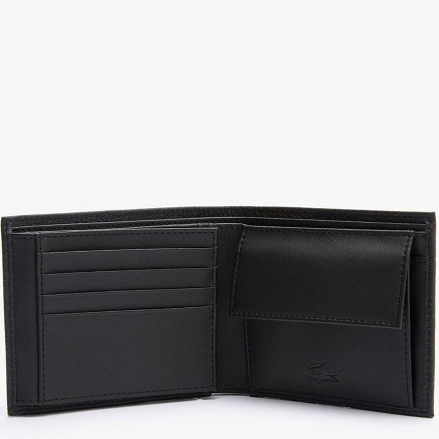 Lacoste Portefeuille Porte-Cartes Horizontal En Cuir | Porte-Cartes Homme