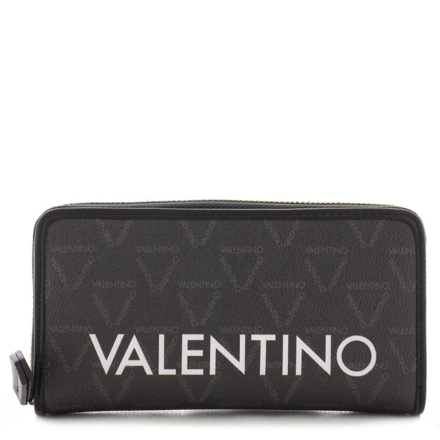 Valentino Bags Grand Portefeuille Zippe Liuto Logo | Portefeuille Femme