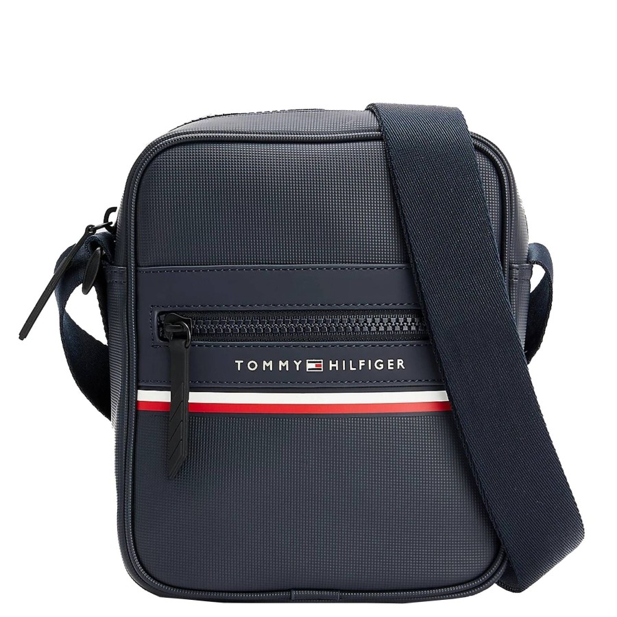 Tommy Hilfiger Mini Sacoche Reporter Avec Logo Metal Stripe | Petite Sacoche Homme