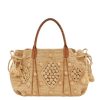 Gerard Darel Sac A Main 24 Gd Raphia Et Cuir | Sac A Main