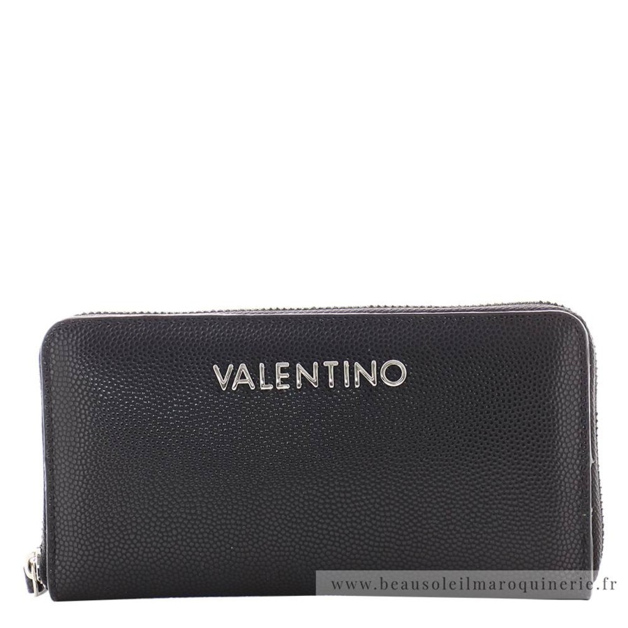 Valentino Bags Grand Portefeuille Zippe Divina Graine | Portefeuille Femme