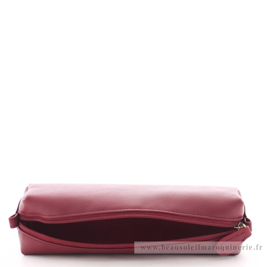 Francinel Trousse A Stylos Venise En Cuir Lisse | Trousse