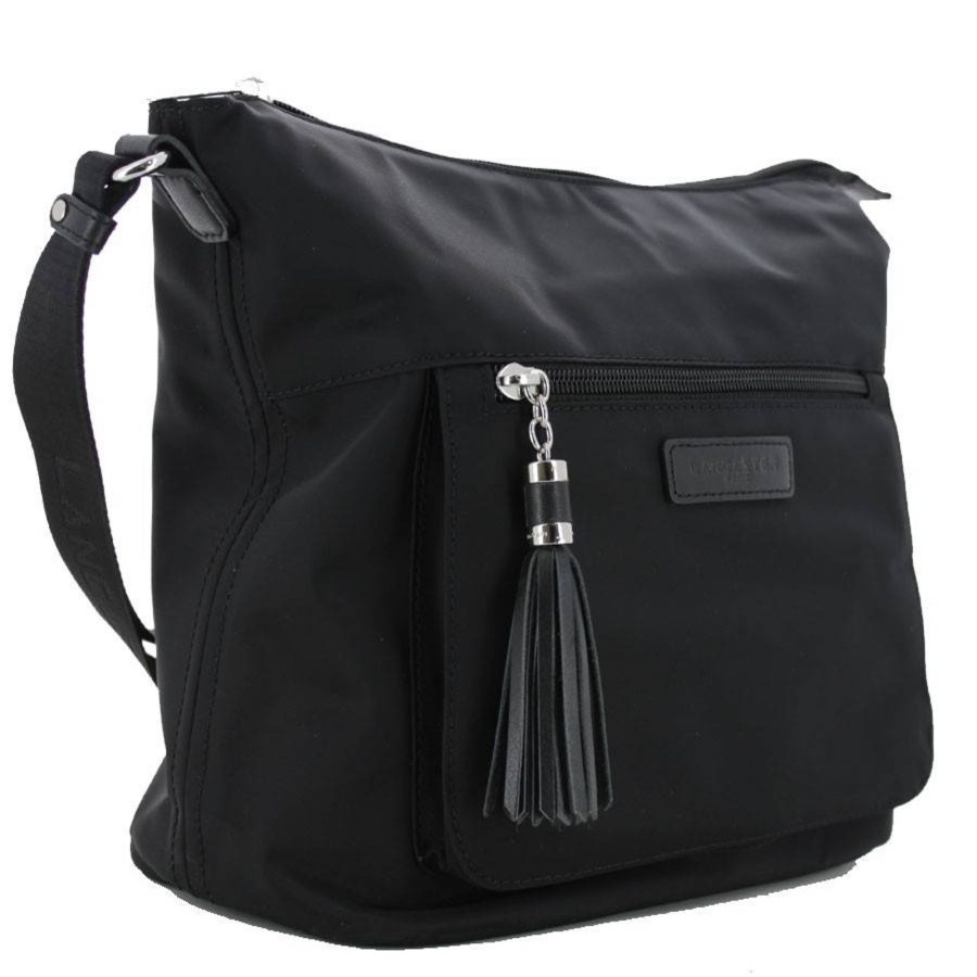 Lancaster Sac Plat A Bandouliere Basic Pompon | Sac Bandouliere