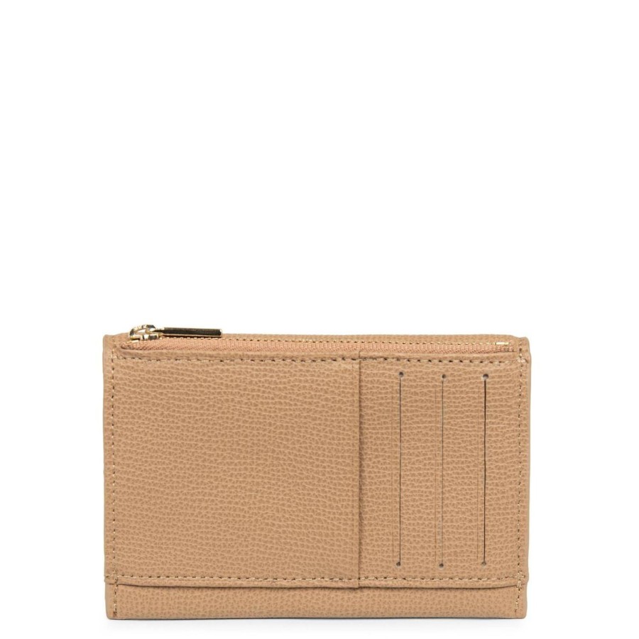 Lancaster Porte Cartes A Rabat Zoe Cuir Texture | Porte Cartes Femme