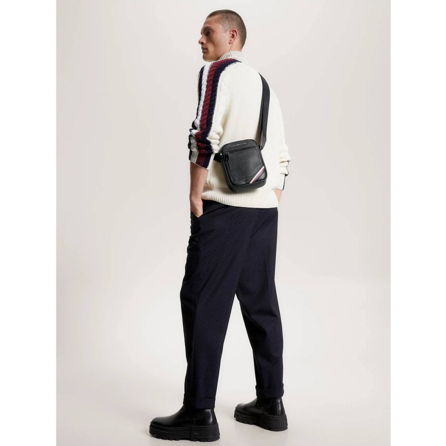 Tommy Hilfiger Mini Sac Reporter Central A Logo | Petite Sacoche Homme