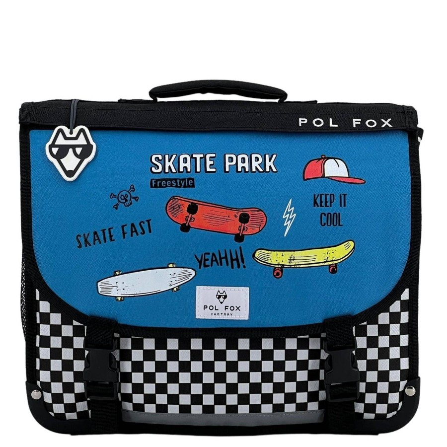 Pol Fox Cartable 38Cm Skate 2 Rabat Reversible | Cartable