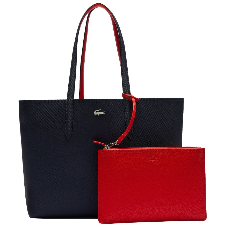 Lacoste Sac Cabas Anna Reversible Bicolore Avec Pochette | Sac Cabas