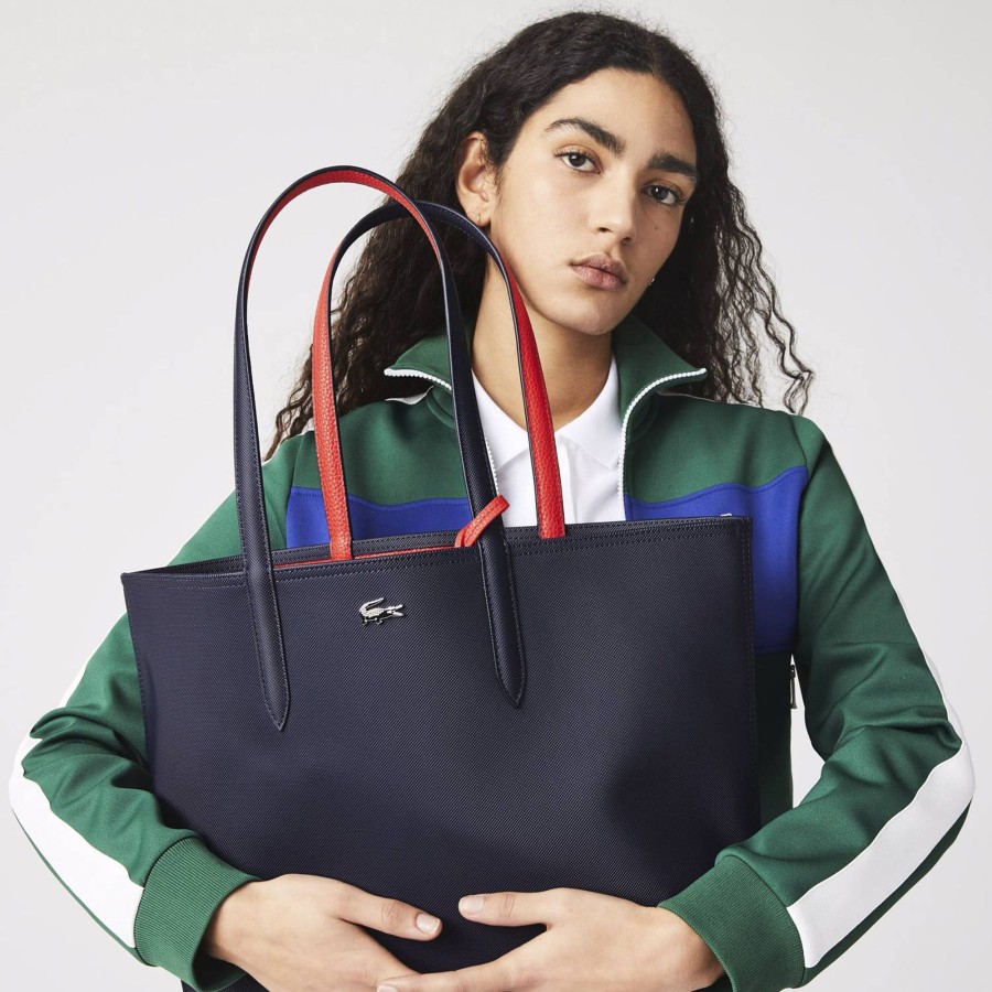 Lacoste Sac Cabas Anna Reversible Bicolore Avec Pochette | Sac Cabas