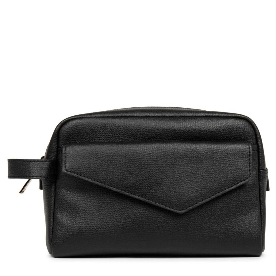 Lancaster Trousse De Toilette Zippee Zoe En Cuir | Trousse De Toilette