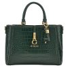 Guess Sac A Main G James Effet Croco Verni | Sac A Main