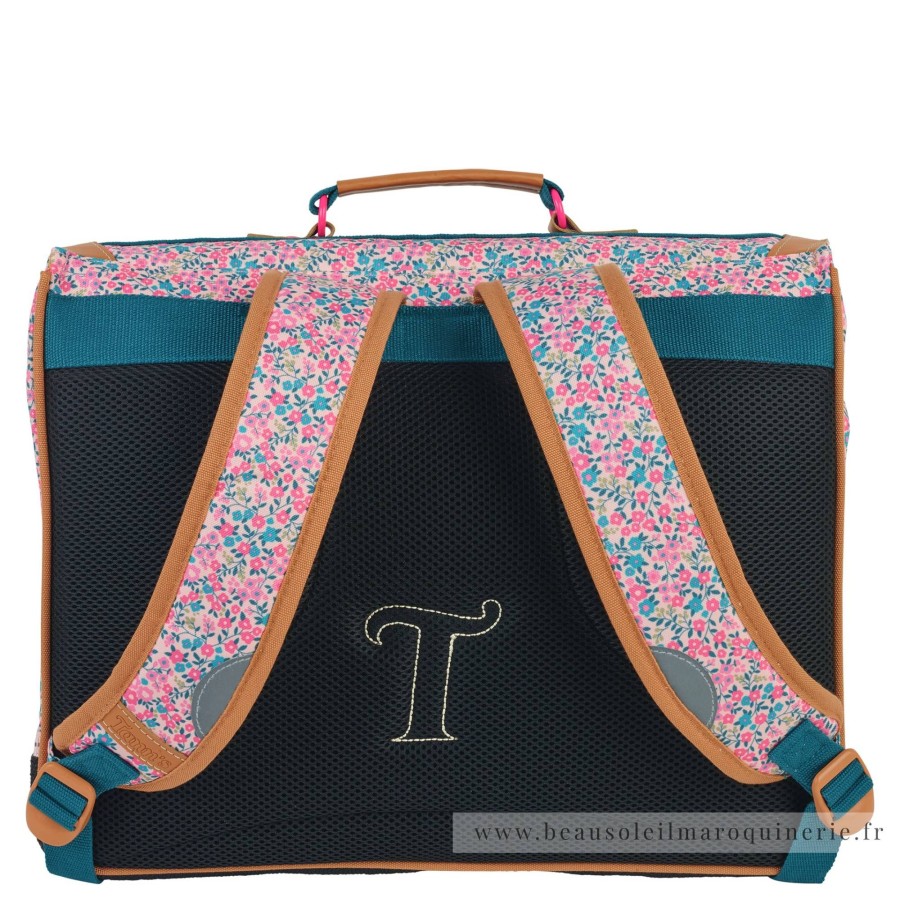 Tann's Cartable 41Cm Victoria Imprimes Fleurs | Cartable