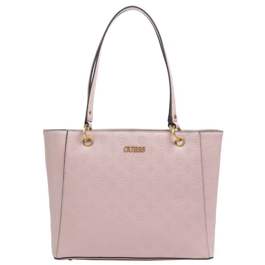 Guess Grand Sac Cabas Logo Embosse Geva | Sac Porte Epaule