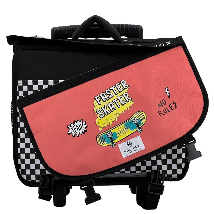 Pol Fox Cartable Trolley 38Cm Skate 2 Reversible | Cartables A Roulettes