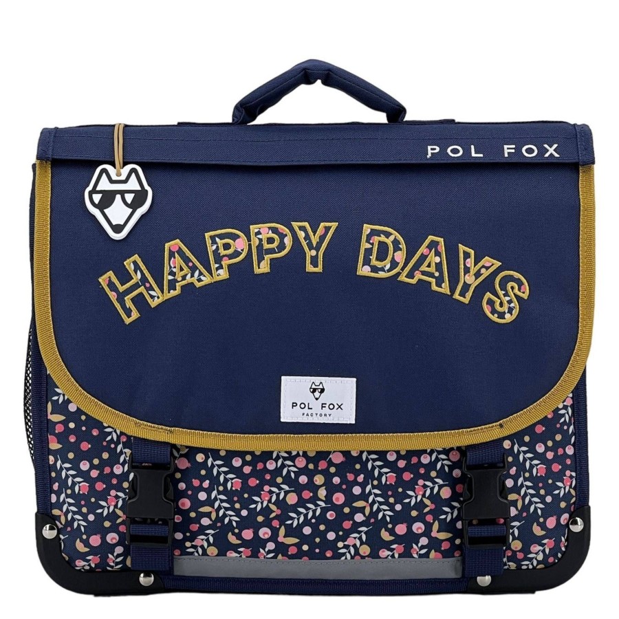 Pol Fox Cartable 38Cm Happy Blue Rabat Reversible | Cartable