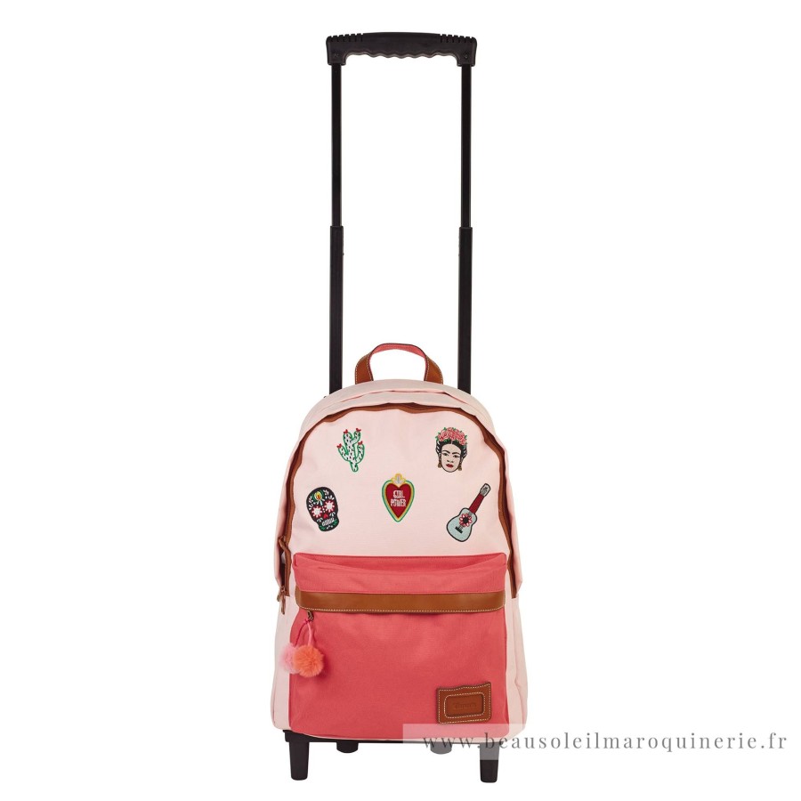 Tann's Sac A Dos Trolley L Adriana Patchs Mexique | Sac A Dos A Roulettes Enfant