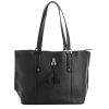 Francinel Sac Shopping Soline Cuir Graine A Pompon | Sac Cabas