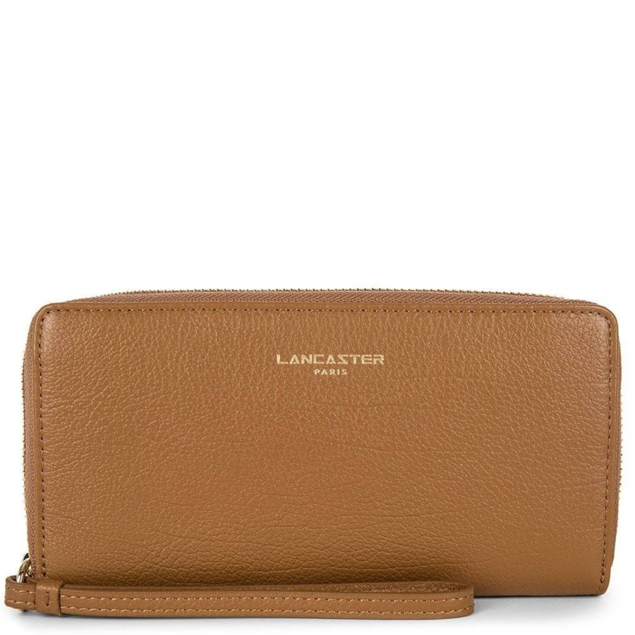 Lancaster Grand Portefeuille Cuir Dune | Portefeuille Femme