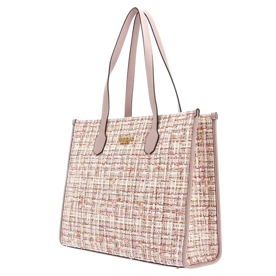 Guess Sac Shopping Silvana Facon Tweed | Sac Cabas