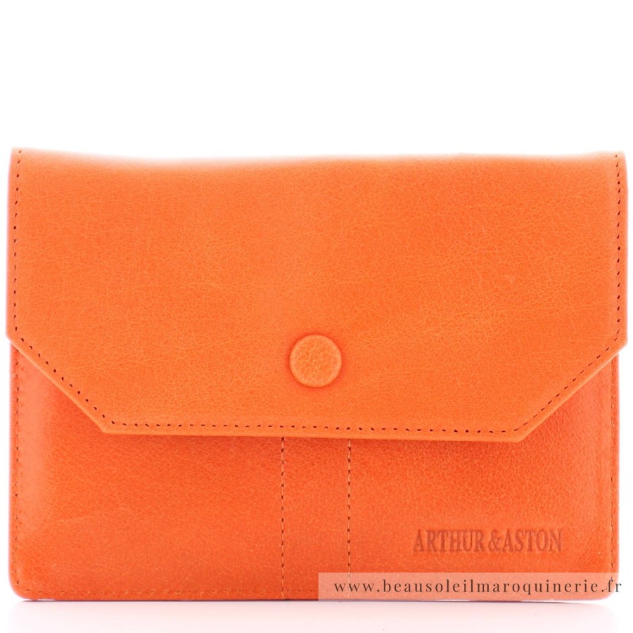 Arthur Aston Porte Papiers Juliette En Cuir | Portefeuille Femme