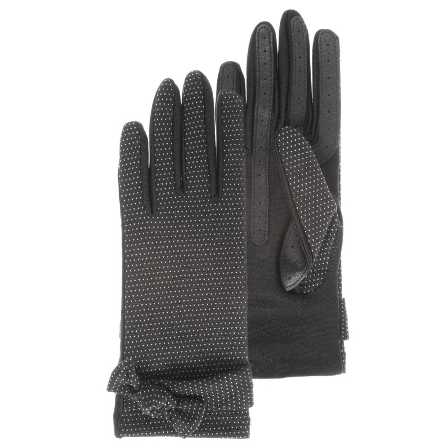 Isotoner Gants Femme Smartouch En Tissu Avec Noeud | Gants Femme