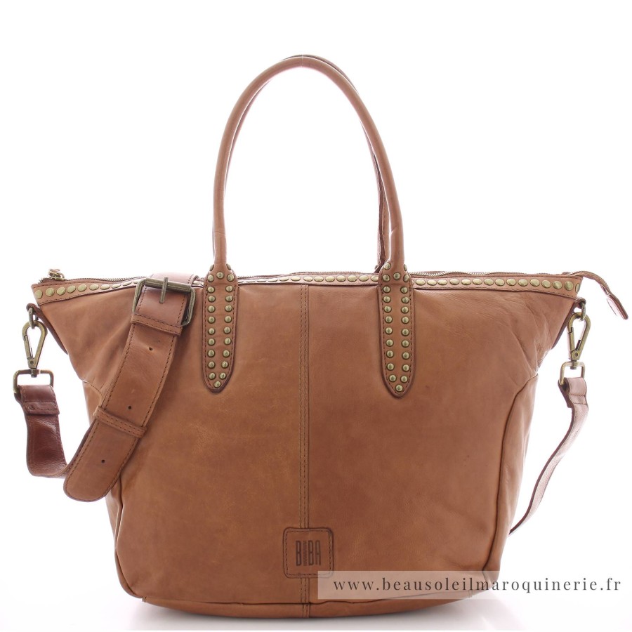 Biba Sac Cabas Eugene Cuir Cloute | Sac Cabas