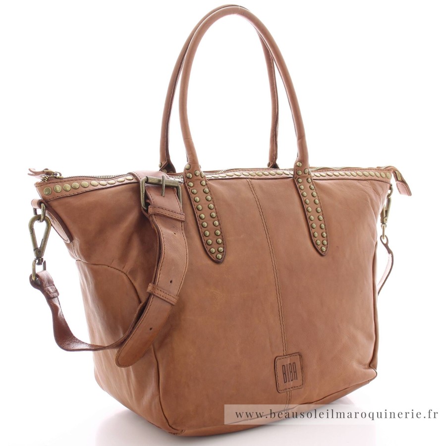 Biba Sac Cabas Eugene Cuir Cloute | Sac Cabas