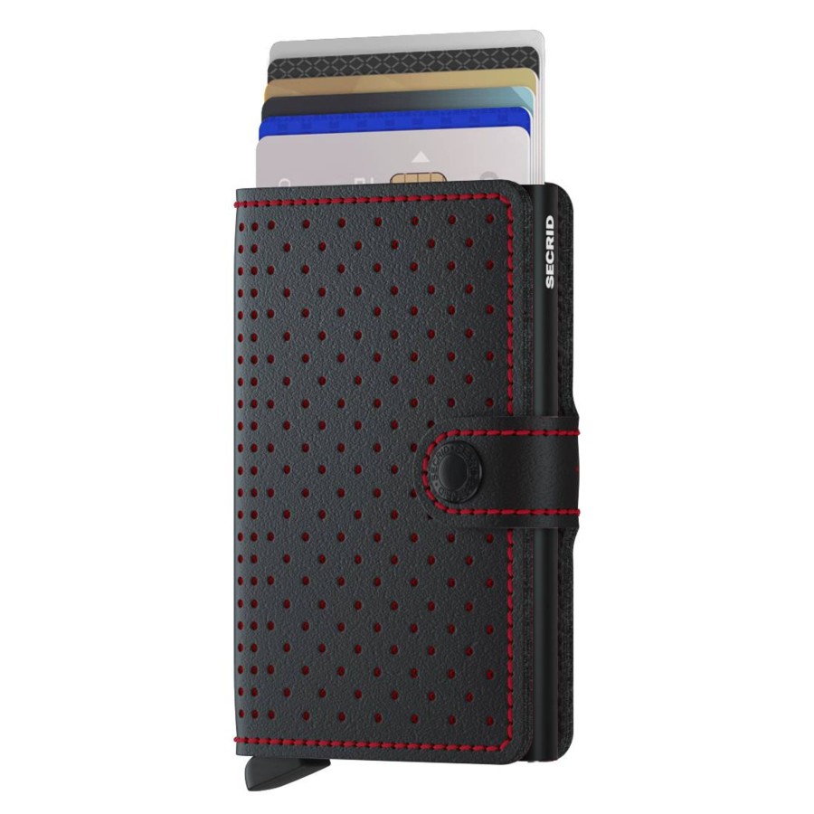 Secrid Porte-Cartes Cuir Perfore Miniwallet | Porte Cartes Femme