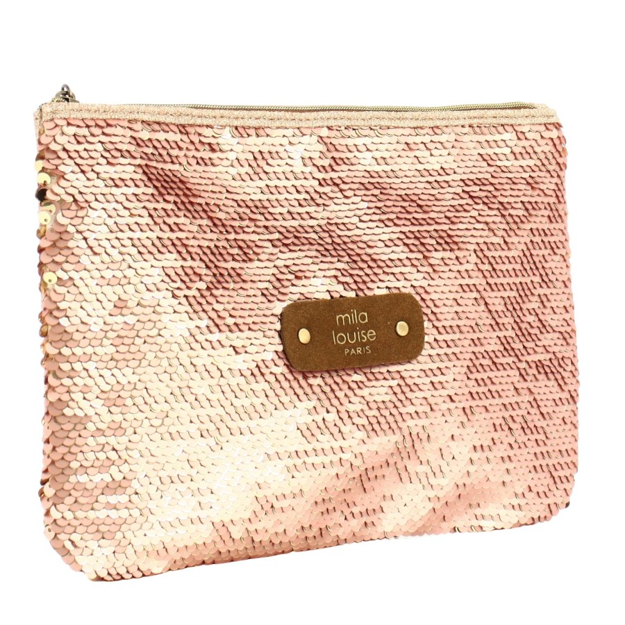 Mila Louise Grande Pochette Zippee A Sequins Sc7 | Pochette