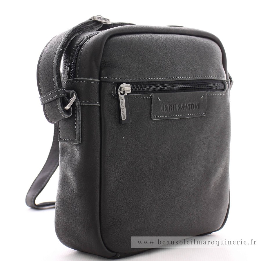 Arthur Aston Sac Porte Travers En Cuir Johany | Sacoche Homme