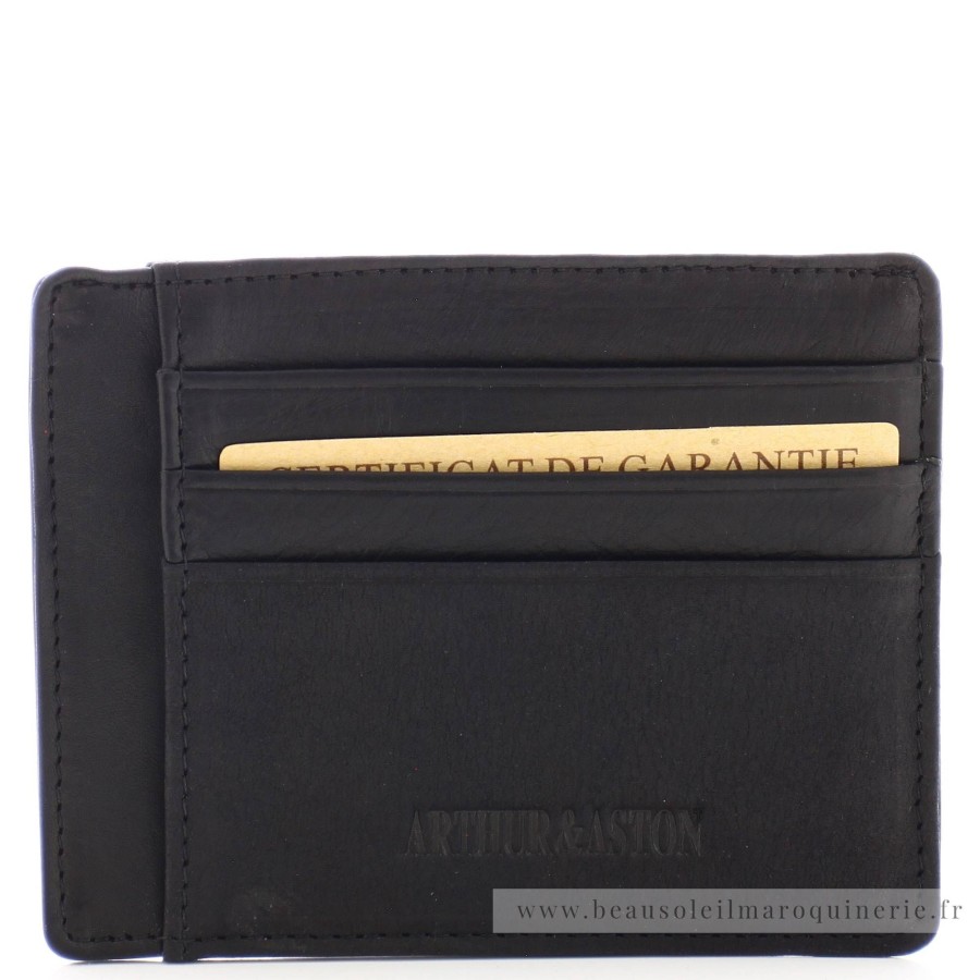 Arthur Aston Porte Cartes Louis Format Mini Cuir | Porte-Cartes Homme