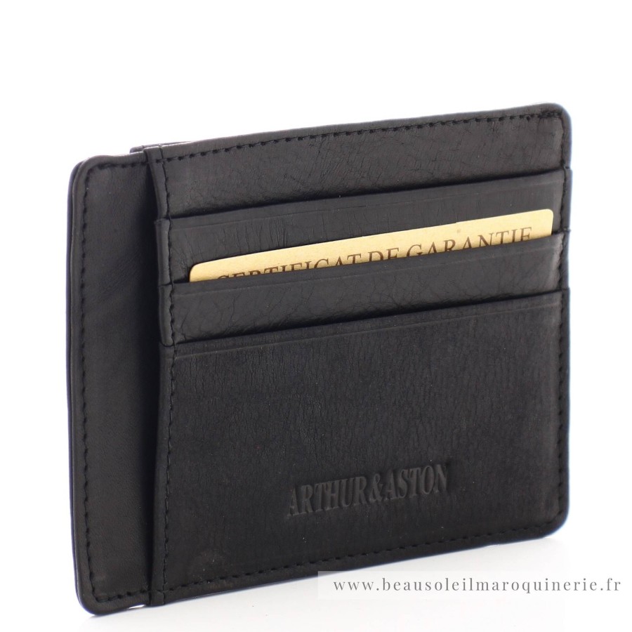 Arthur Aston Porte Cartes Louis Format Mini Cuir | Porte-Cartes Homme