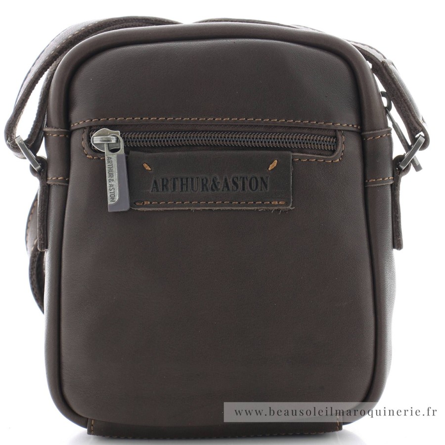 Arthur Aston Sac Bandouliere En Cuir De Vachette Johany | Sacoche Homme