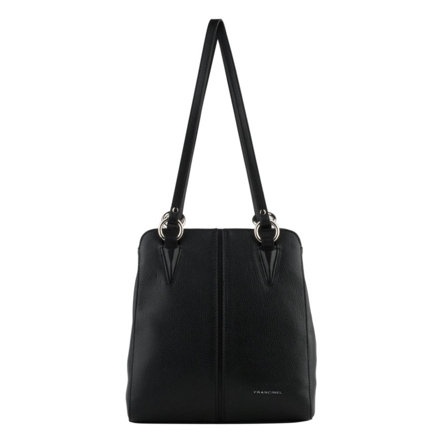 Francinel Sac D'Epaule Convertible Gail En Cuir | Sac Porte Epaule