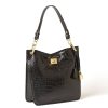 Mac Douglas Petit Sac Epaule Kentucky Romy Cuir Croco Xs | Sac Porte Epaule