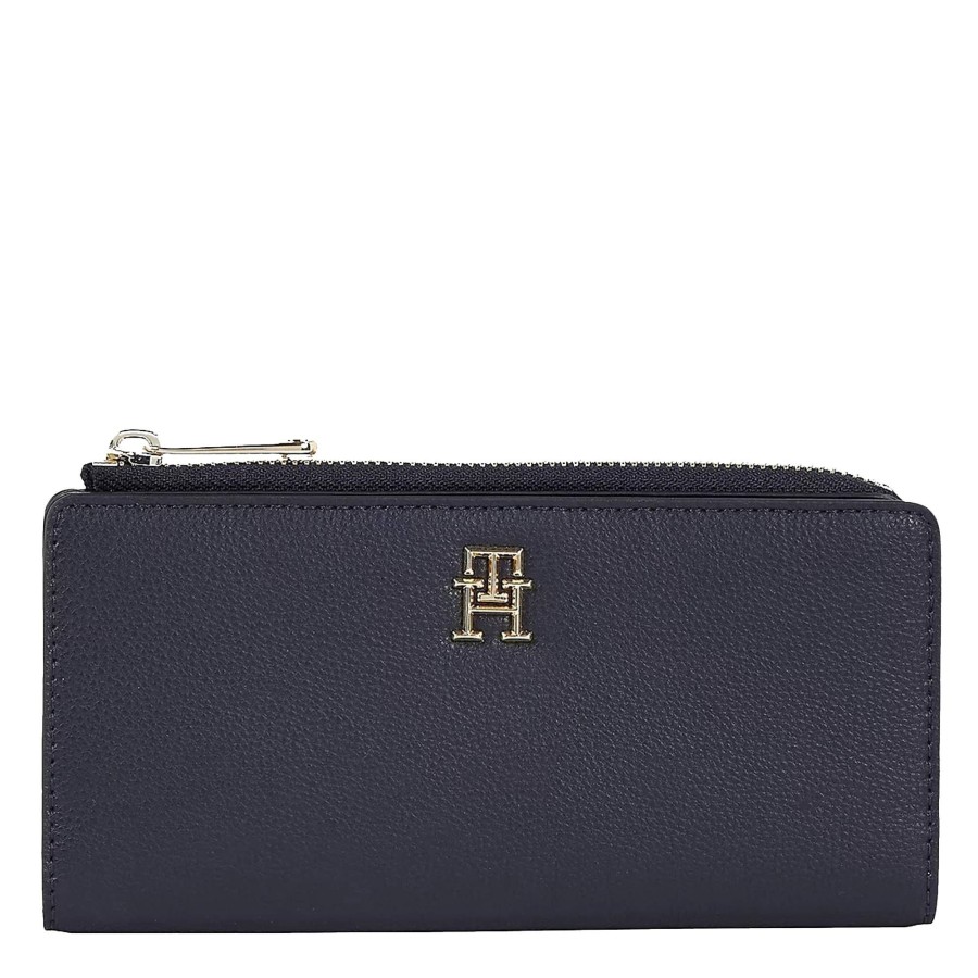 Tommy Hilfiger Grand Portefeuille Zippe Life Logo | Portefeuille Femme