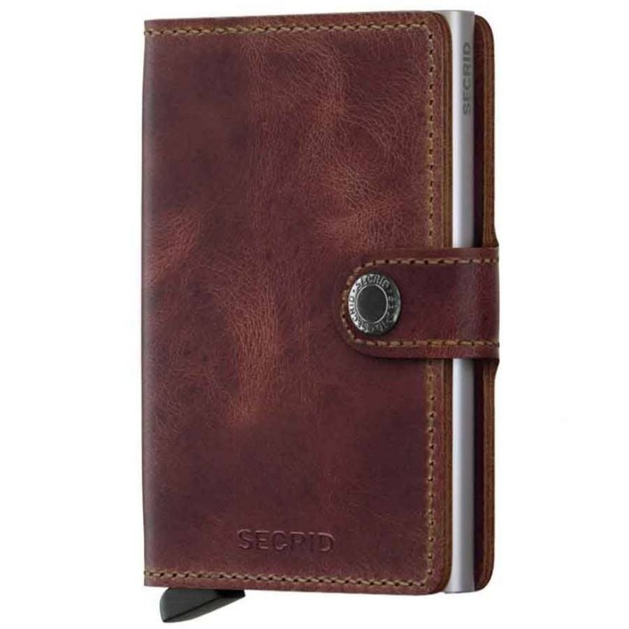 Secrid Porte-Cartes Miniwallet Vintage Cuir Effet Vieilli | Porte-Cartes Homme