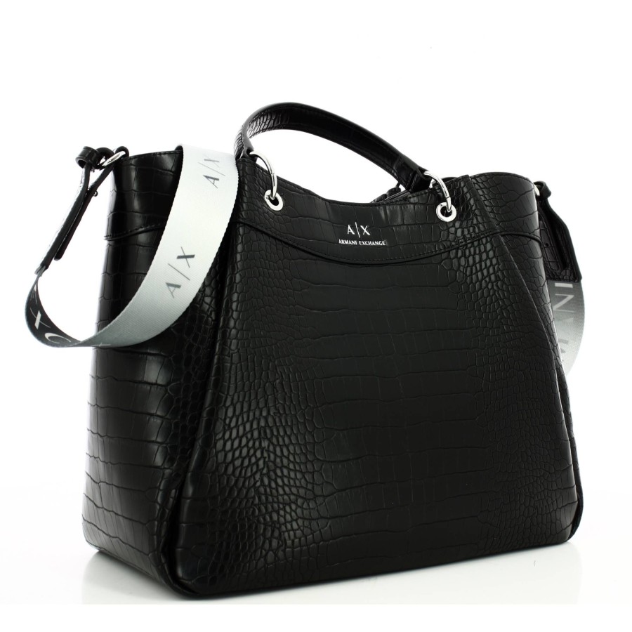 Armani Exchange Sac A Main Wave Croco | Sac A Main