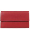 Fuchsia Compagnon A Rabat Cuir Vachette Saxo | Portefeuille Femme