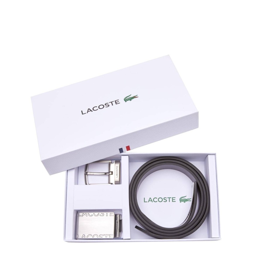 Lacoste Coffret Ceinture Reversible Homme + 2 Boucles | Ceinture