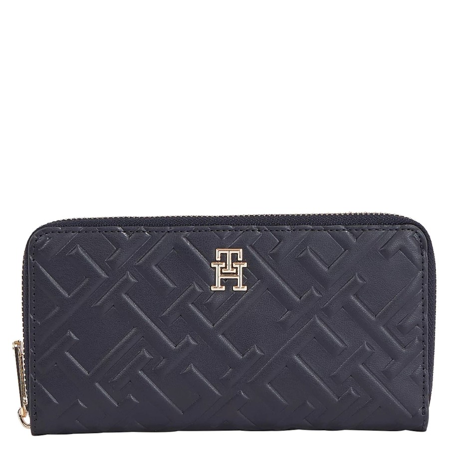 Tommy Hilfiger Portefeuille Zippe Iconic Logo | Portefeuille Femme