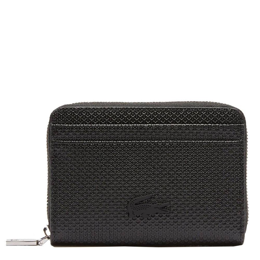 Lacoste Portefeuille Zippe En Cuir Chantaco | Porte Monnaie Femme