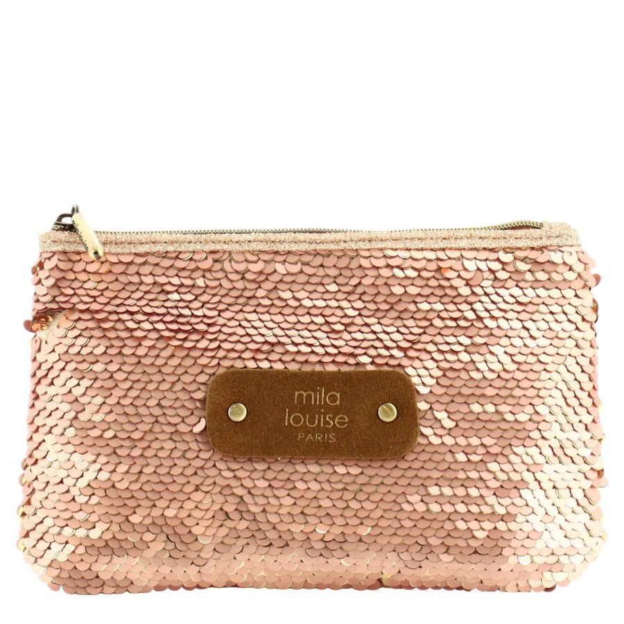 Mila Louise Petite Pochette Zippee A Sequins Sc7 | Pochette