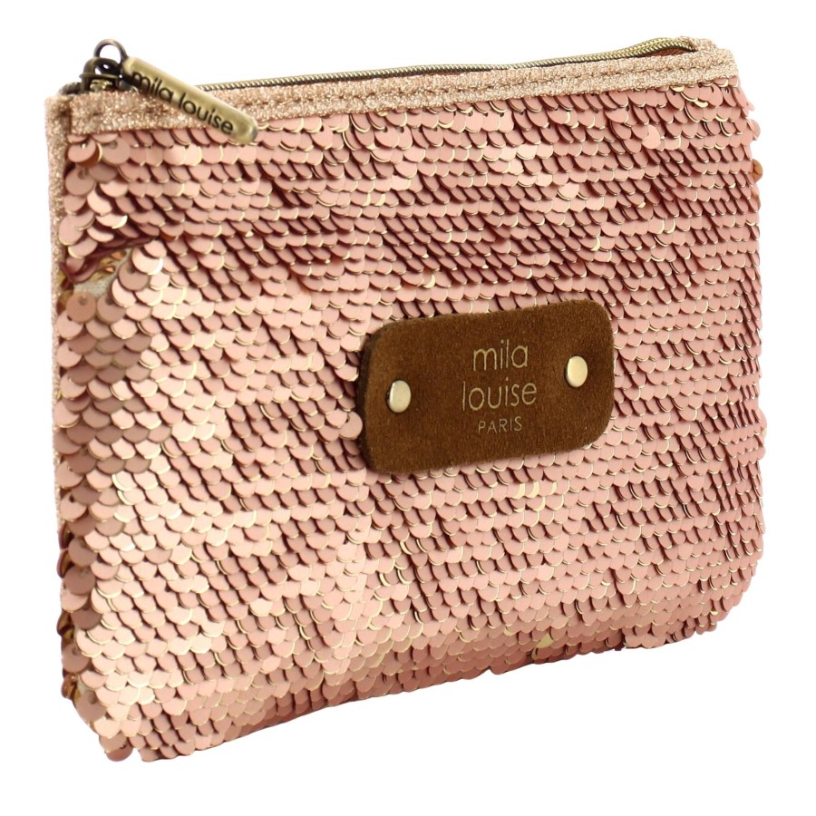 Mila Louise Petite Pochette Zippee A Sequins Sc7 | Pochette