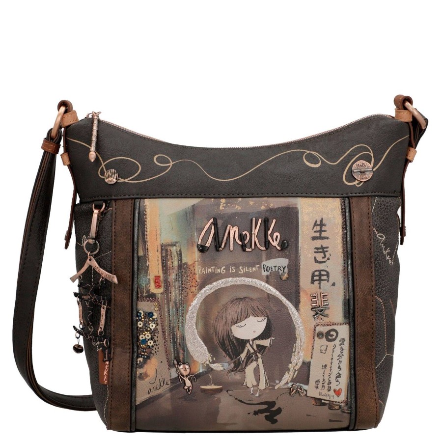 Anekke Sac Porte Travers Shoen Illustre | Sac Bandouliere