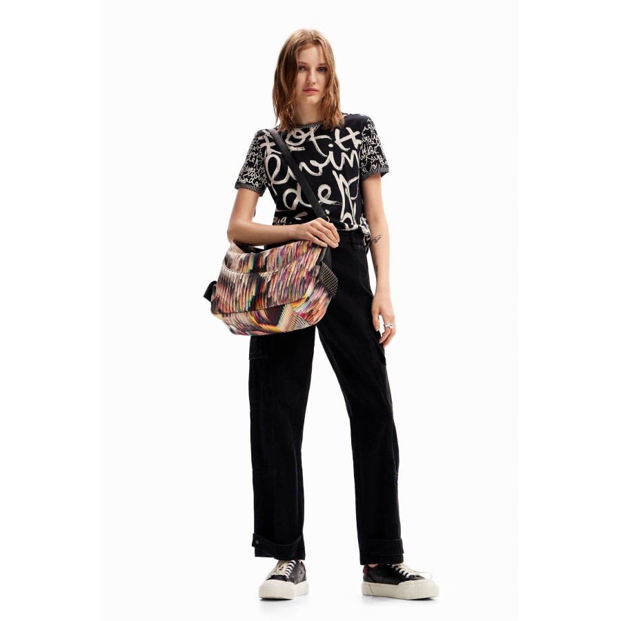 Desigual Grand Sac Epaule Enterada New London | Sac Porte Epaule