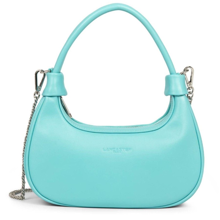 Lancaster Mini Sac Hobo Zippe Aura Avec Chainette | Sac A Main