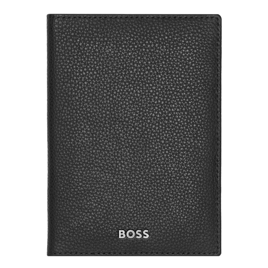 Hugo Boss Porte-Passeport Classic Grained En Cuir Graine | Etui Passeport