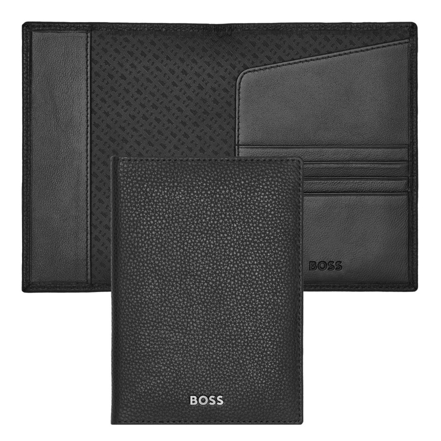 Hugo Boss Porte-Passeport Classic Grained En Cuir Graine | Etui Passeport